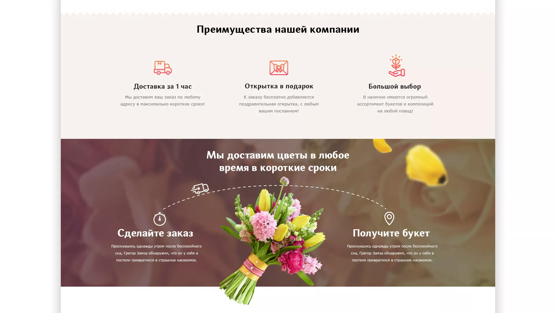 Создание интернет-магазина «Букет-онлайн» по цветам в Костомукше
