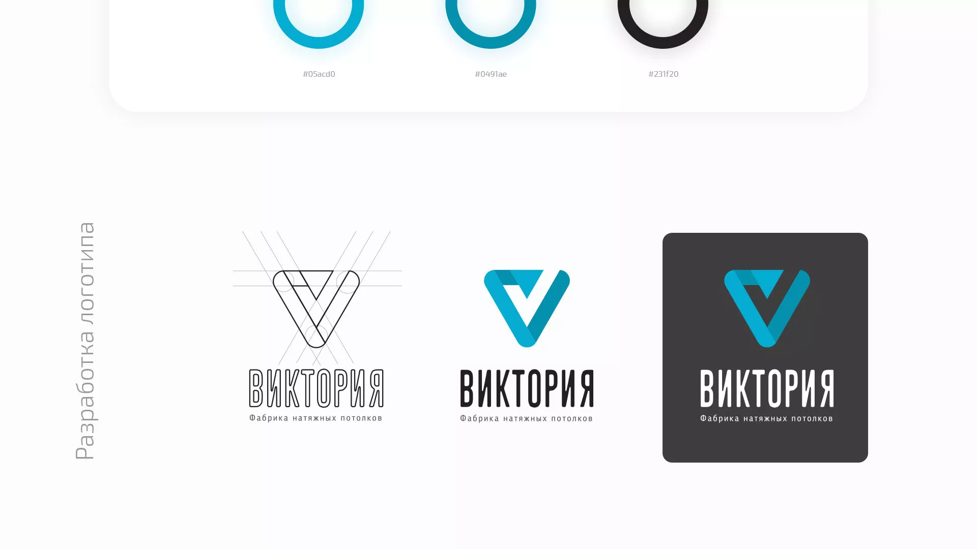 Разработка фирменного стиля компании по продаже и установке натяжных потолков в Костомукше