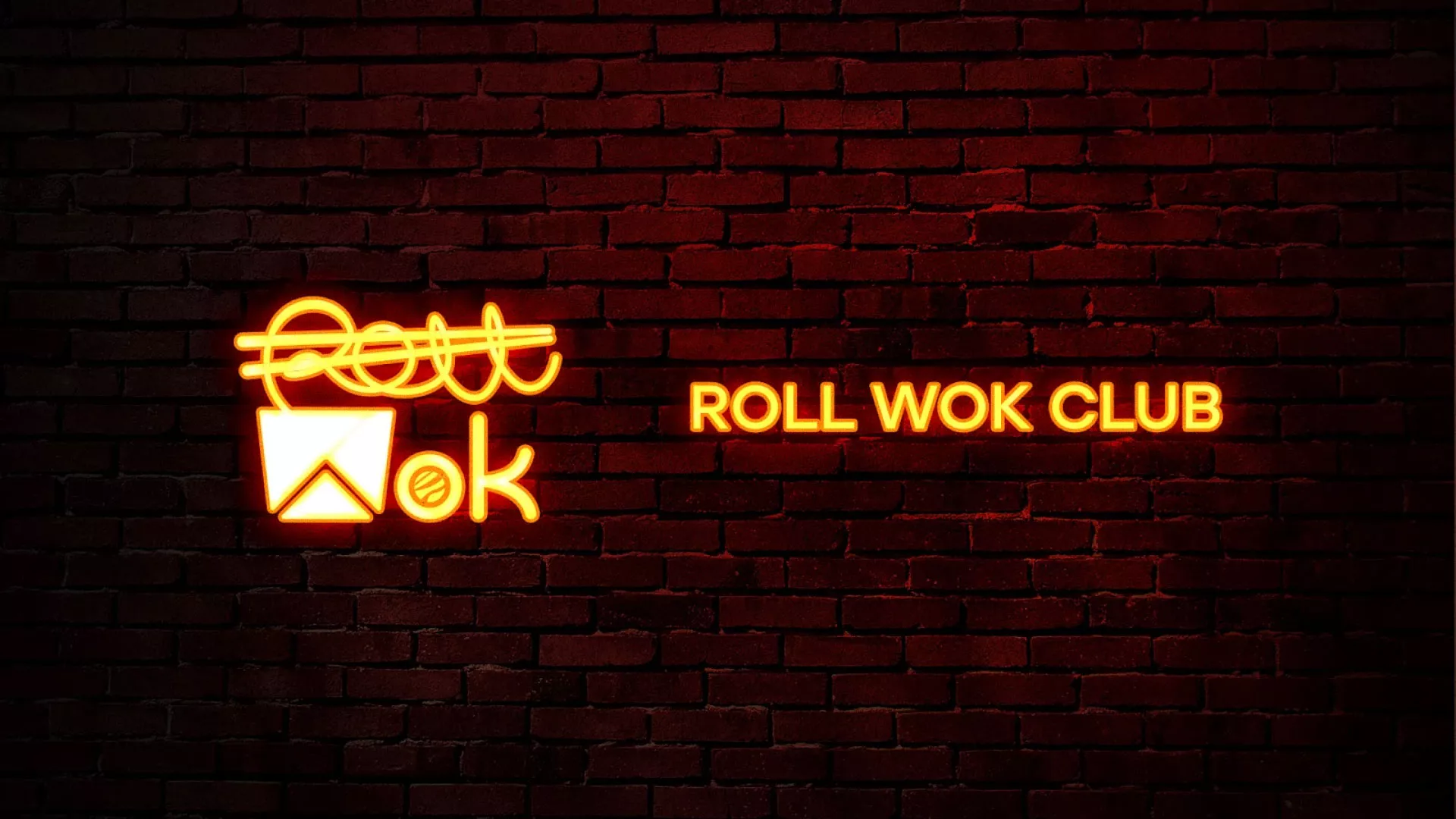 Разработка интерьерной вывески суши-бара «Roll Wok Club» в Костомукше